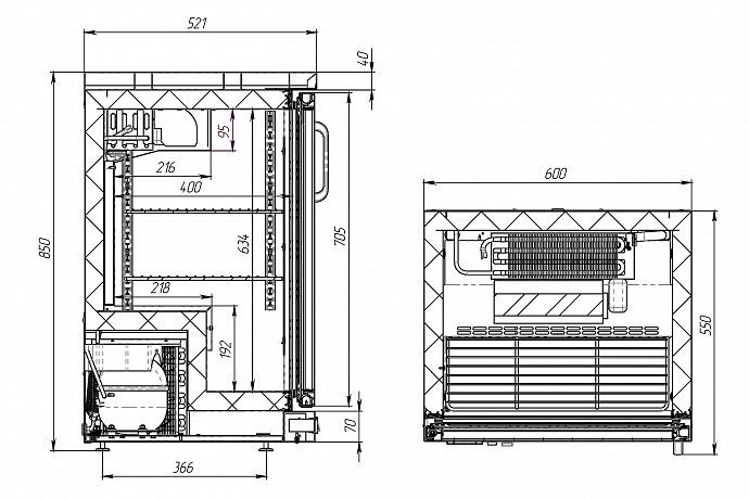 Барный холодильный шкаф Polair TD101-Bar Барный холодильный шкаф Polair TD101-Bar