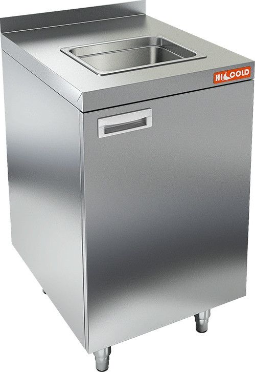 Стол закрытый с мойкой, с бортом HICOLD НБМСЗМ-5/6Б